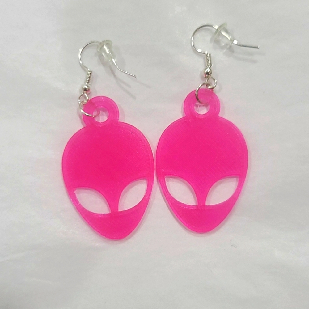 Alien earrings